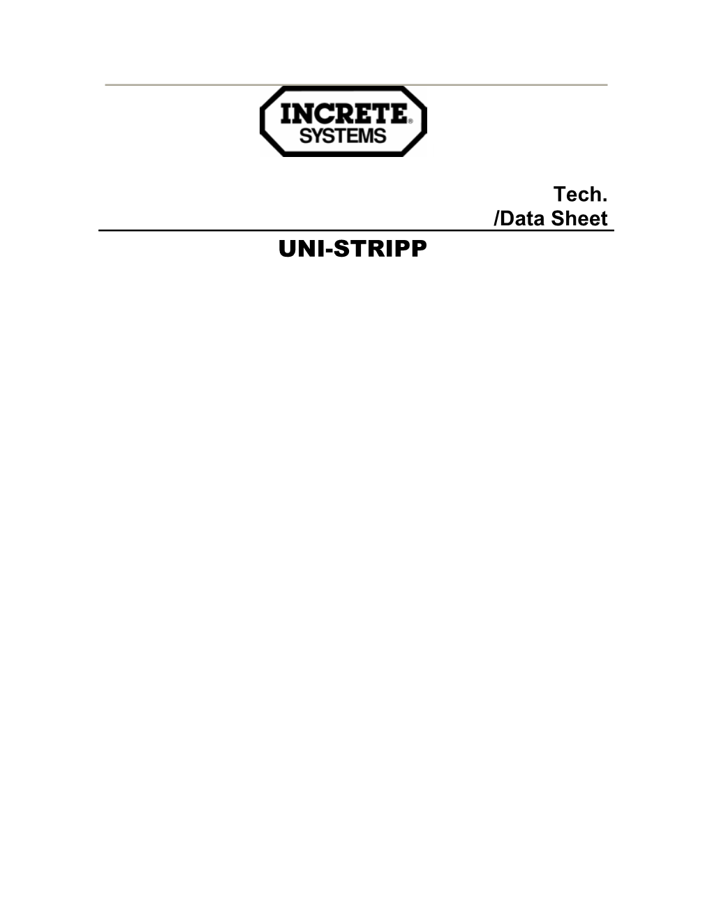 Tech. /Data Sheet