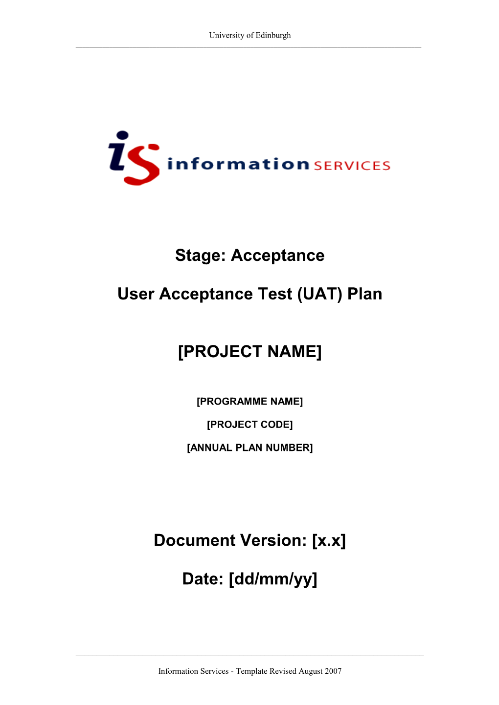 User Acceptance Test Plan s1