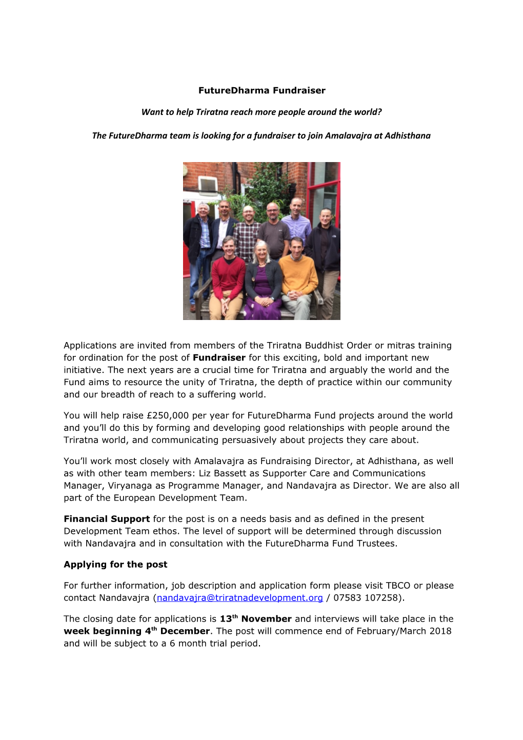 Want to Help Triratna Reach More People Around the World?