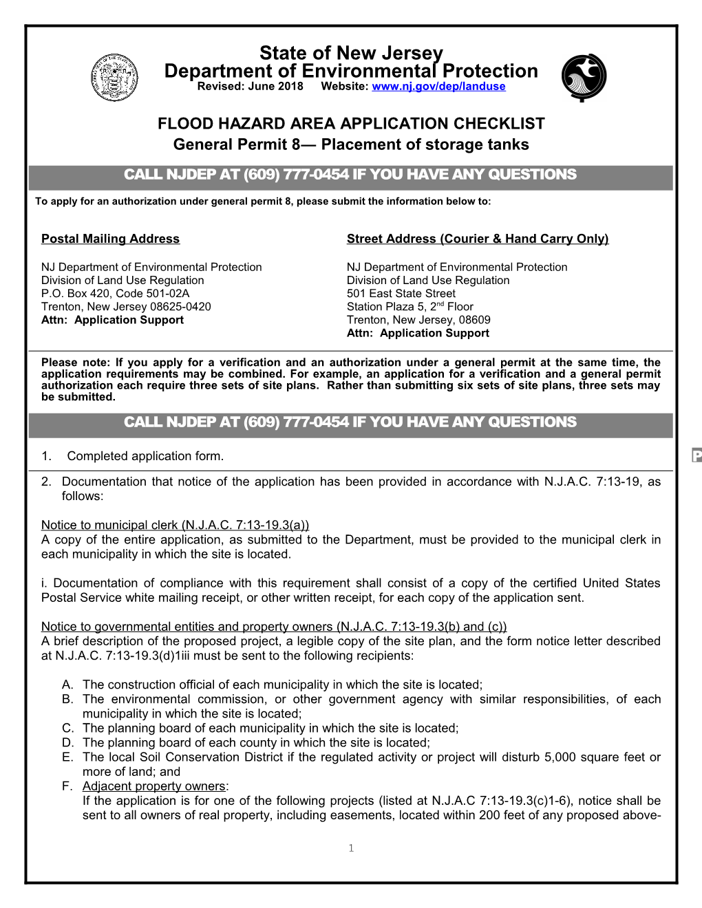 Flood Hazard Areaapplication Checklist