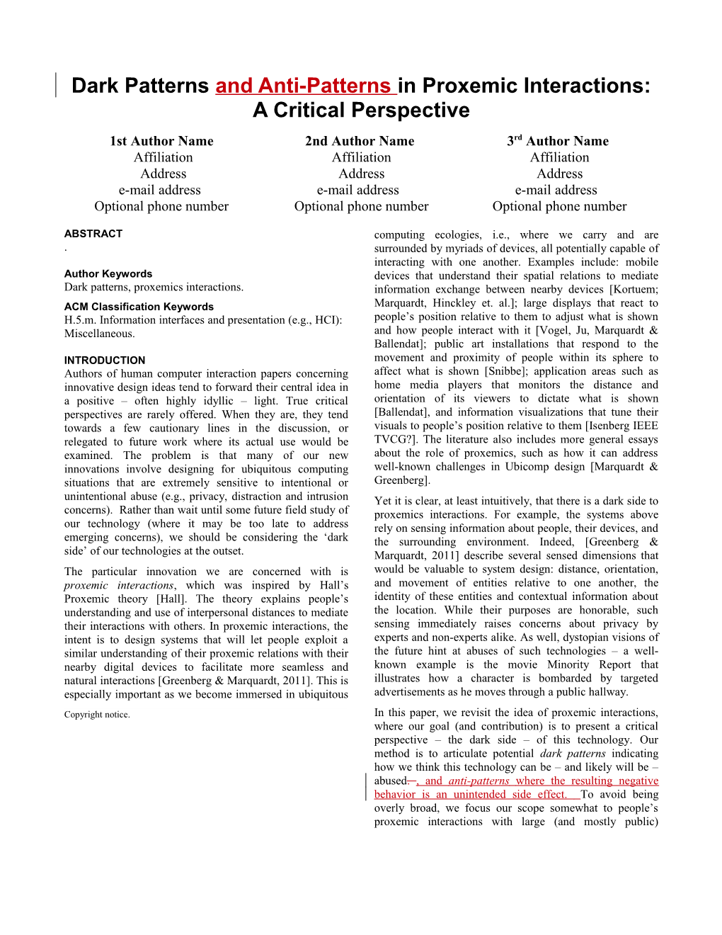 SIGCHI Conference Paper Format s3