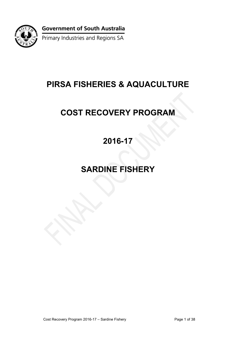 Pirsa Fisheries & Aquaculture