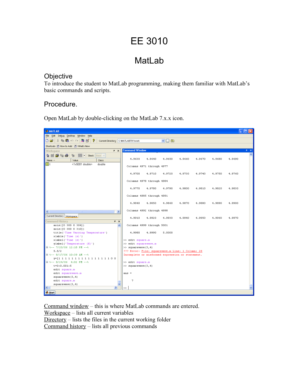 Open Matlab by Double-Clicking on the Matlab 7.X.X Icon