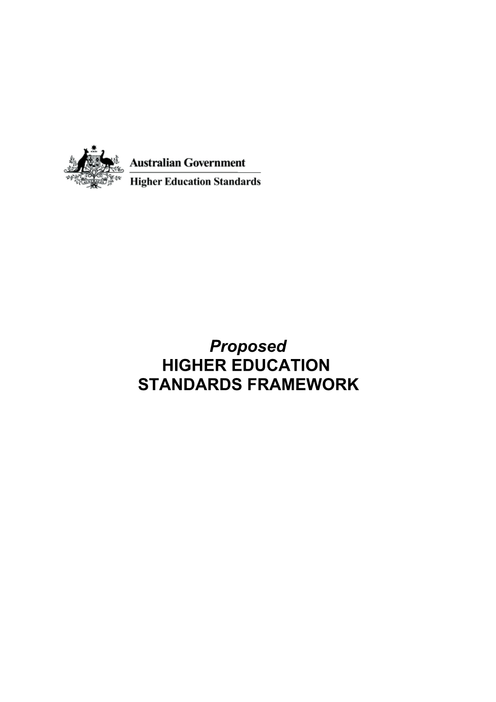 Introduction to the Higher Education Standards Framework 1