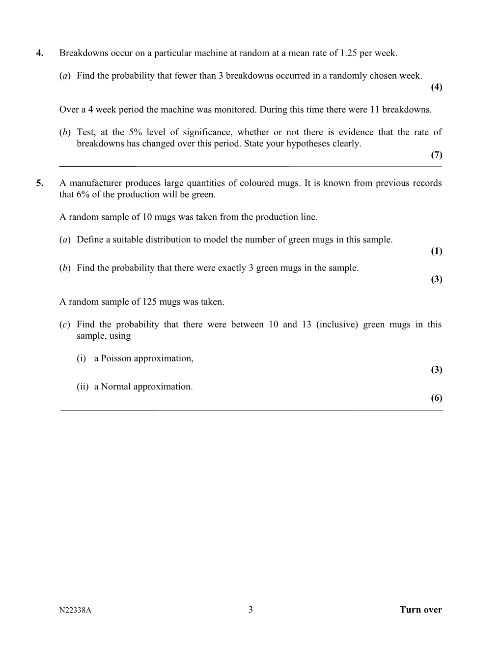 June 2006 - 6684 Statistics S2 - Question Paper