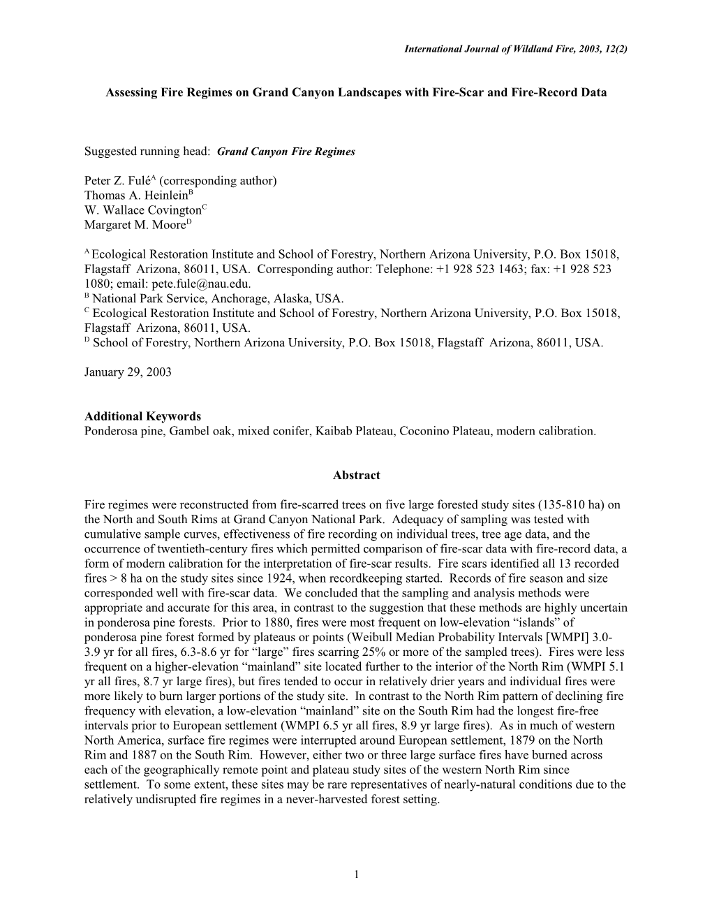 Fire Regime Changes Over an Environmental Gradient in a Dry Temperate Mexican Forest