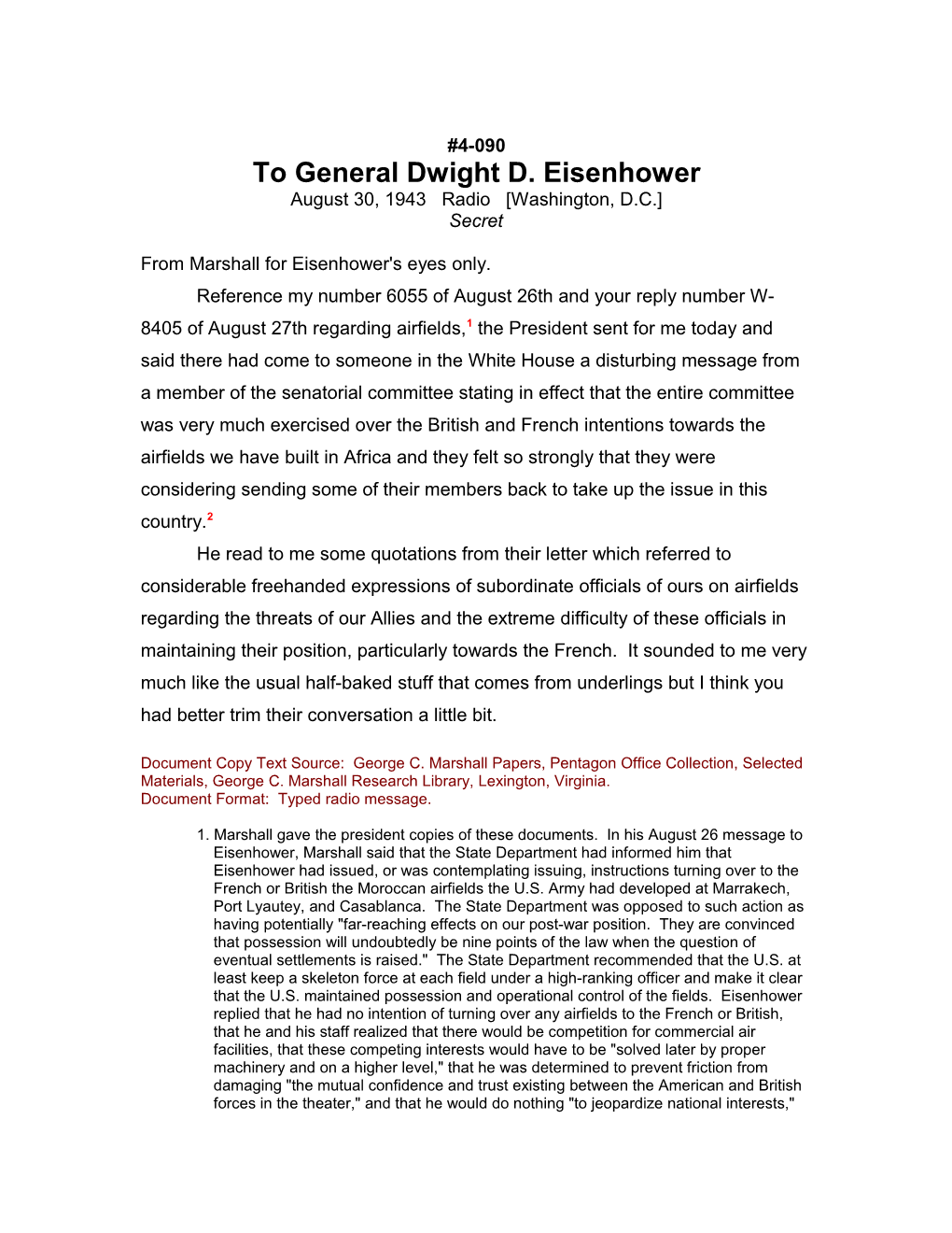 To General Dwight D. Eisenhower s3