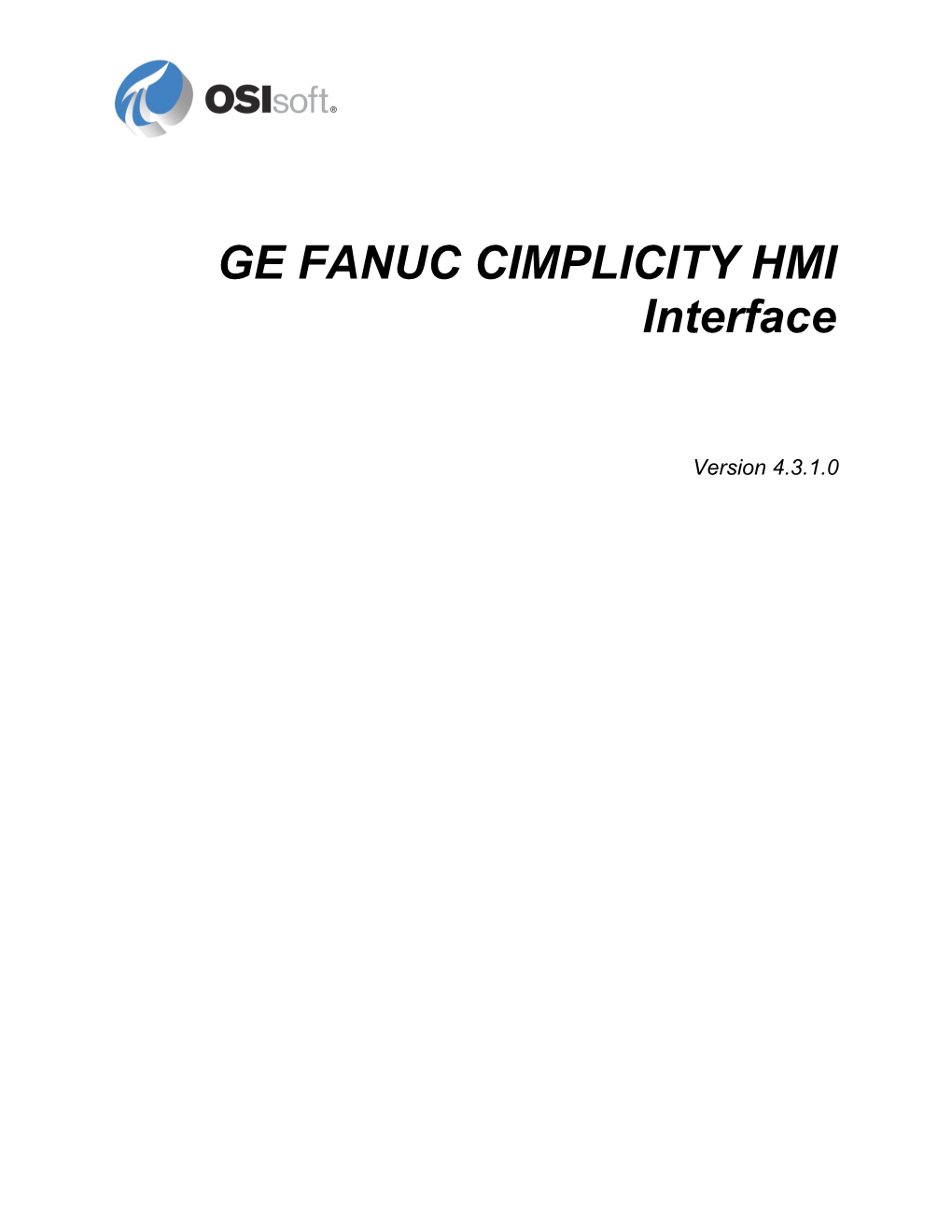GE FANUC CIMPLICITY HMI Interface