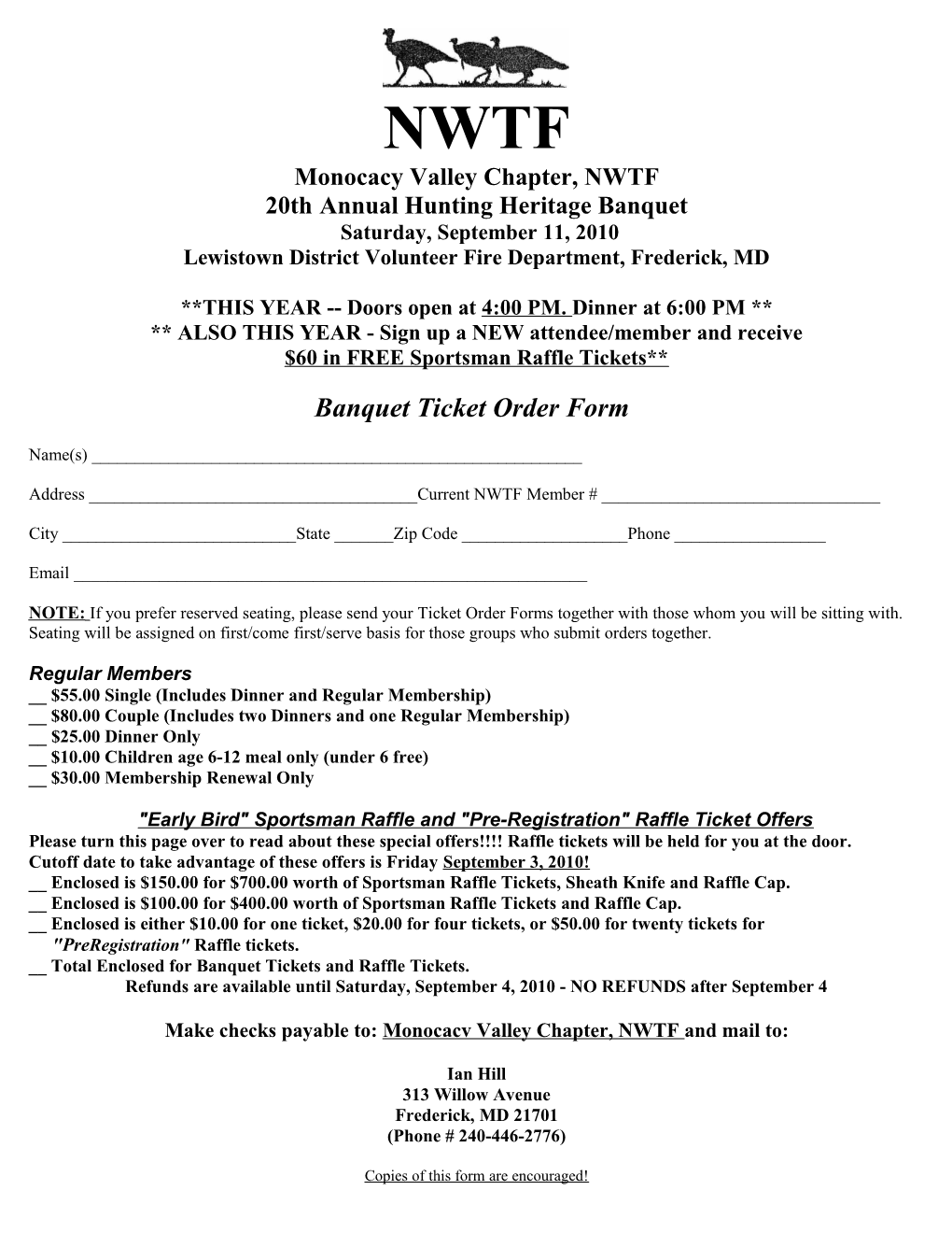 Monocacy Valley Chapter, NWTF