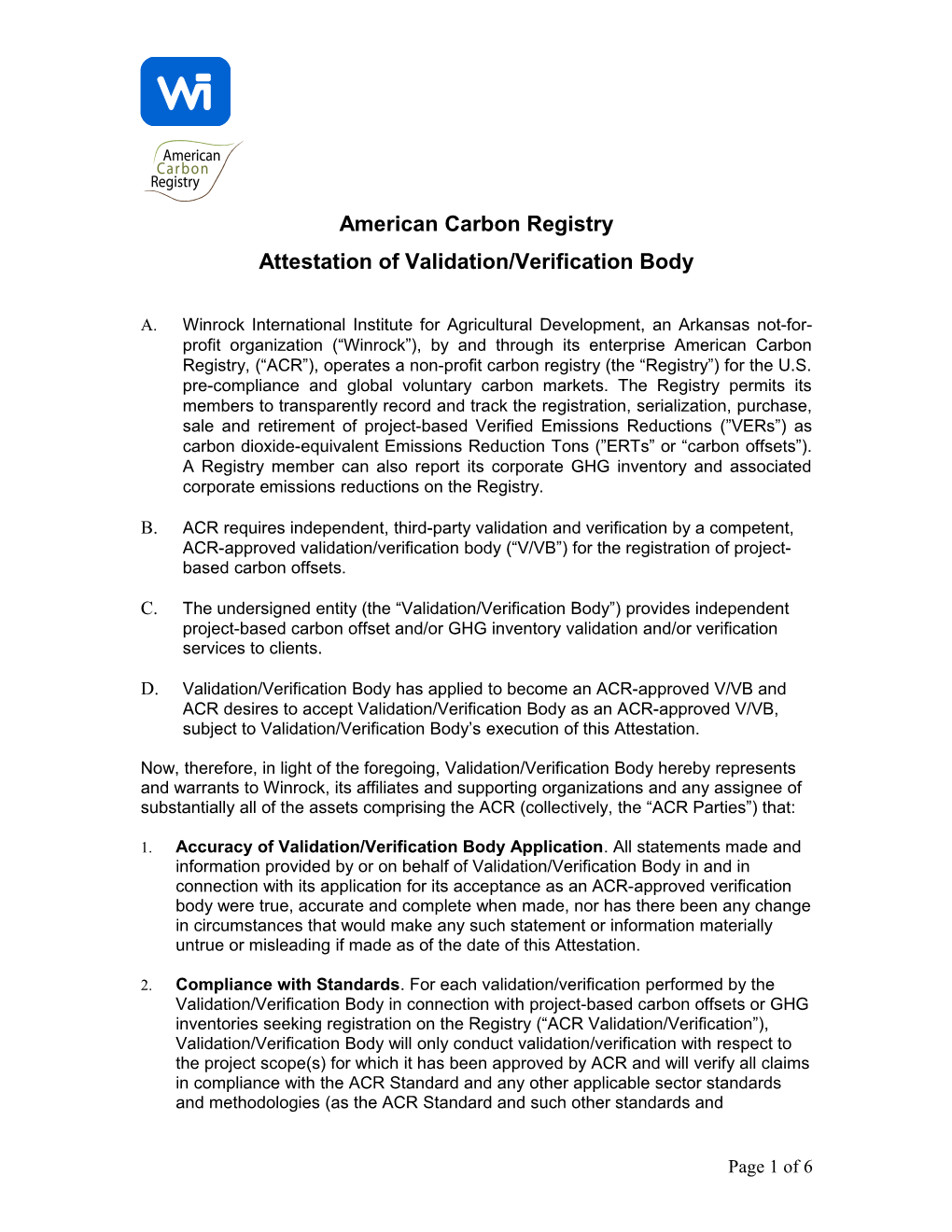 American Carbon Registry