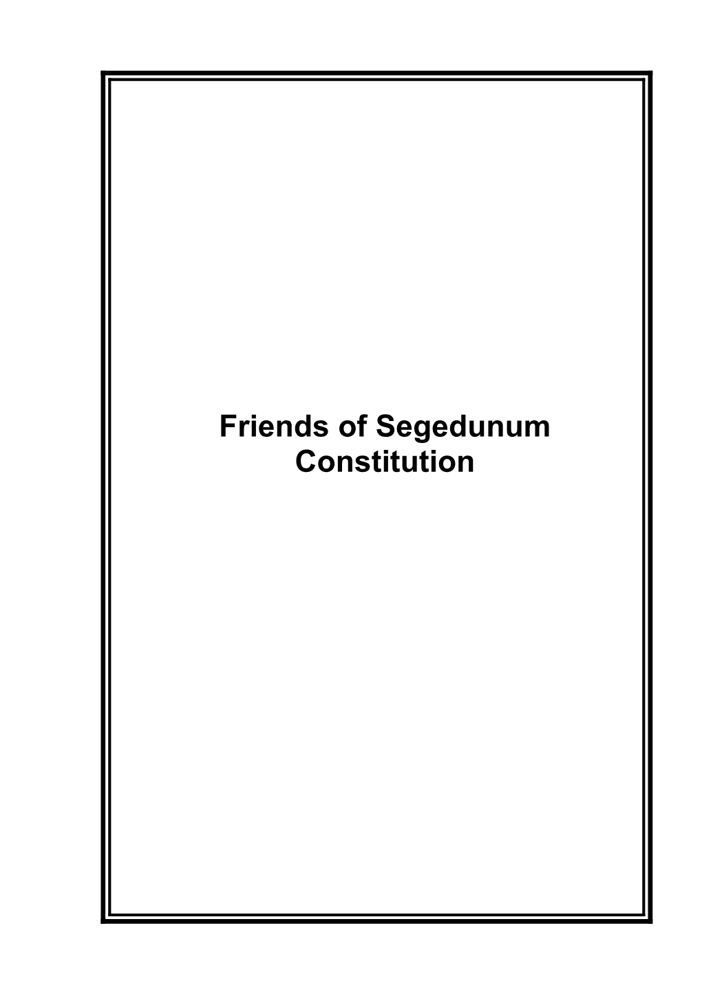 Friends of Segedunum