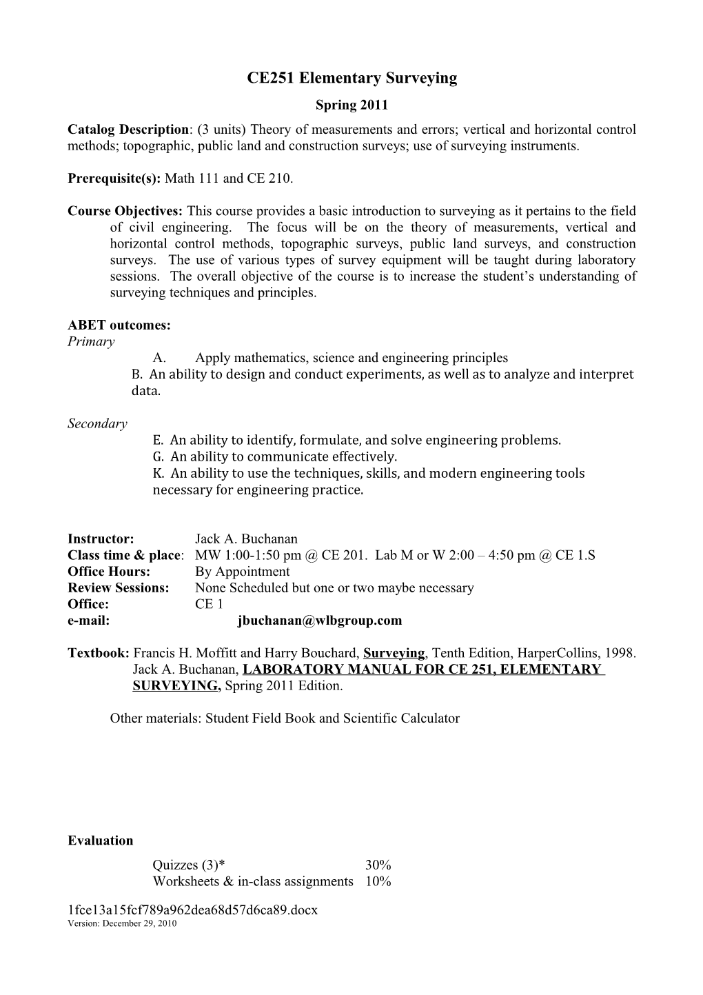 CE323 Hydraulic Engineering and Design