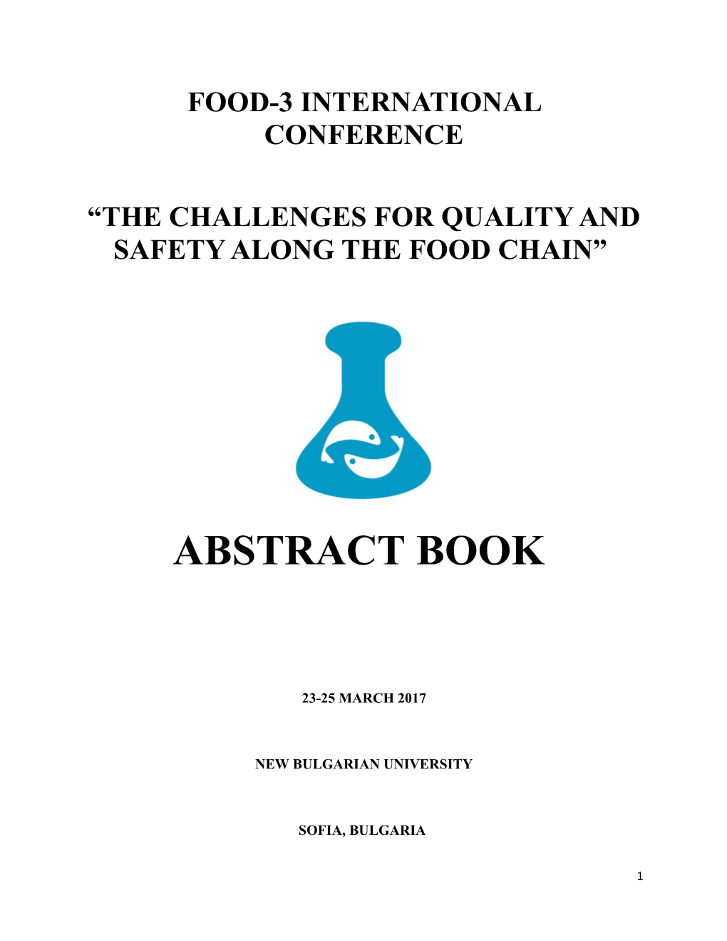 Food-3 International Conference