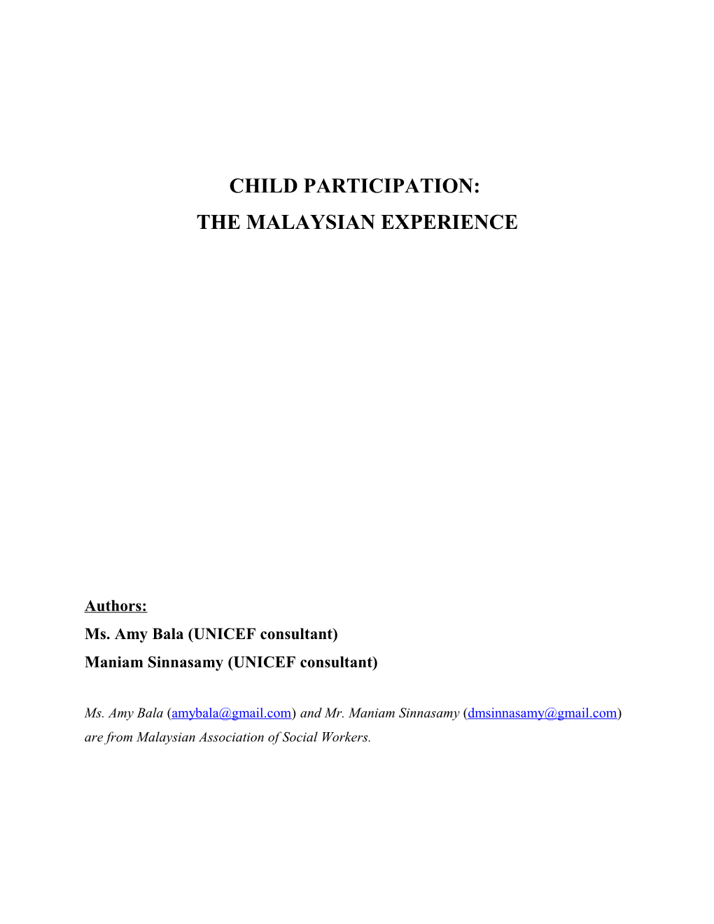 Child Participation