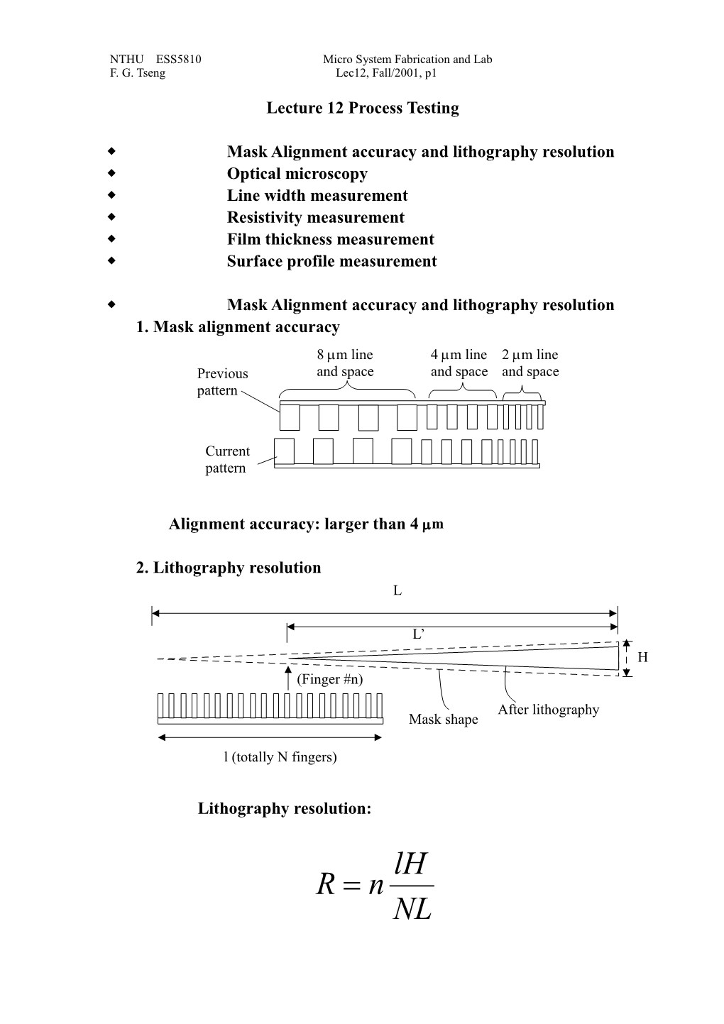 Lecture 12 Process Testing