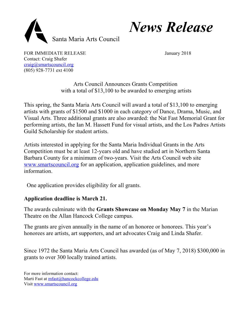 Santa Maria Arts Council