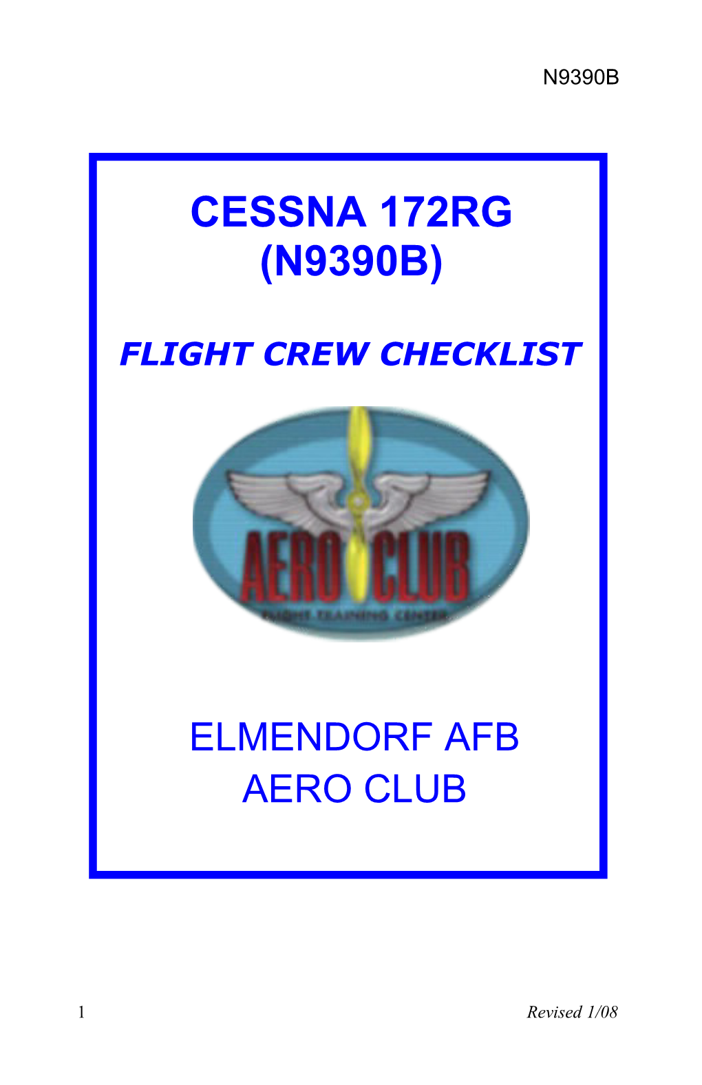 Flight Crew Checklist