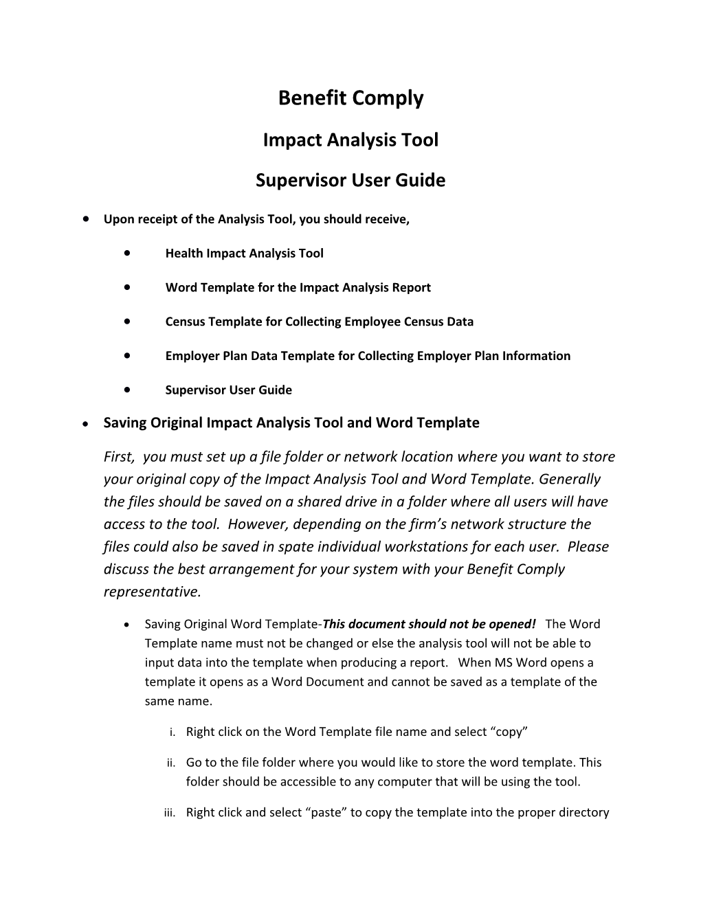 Impact Analysis Tool