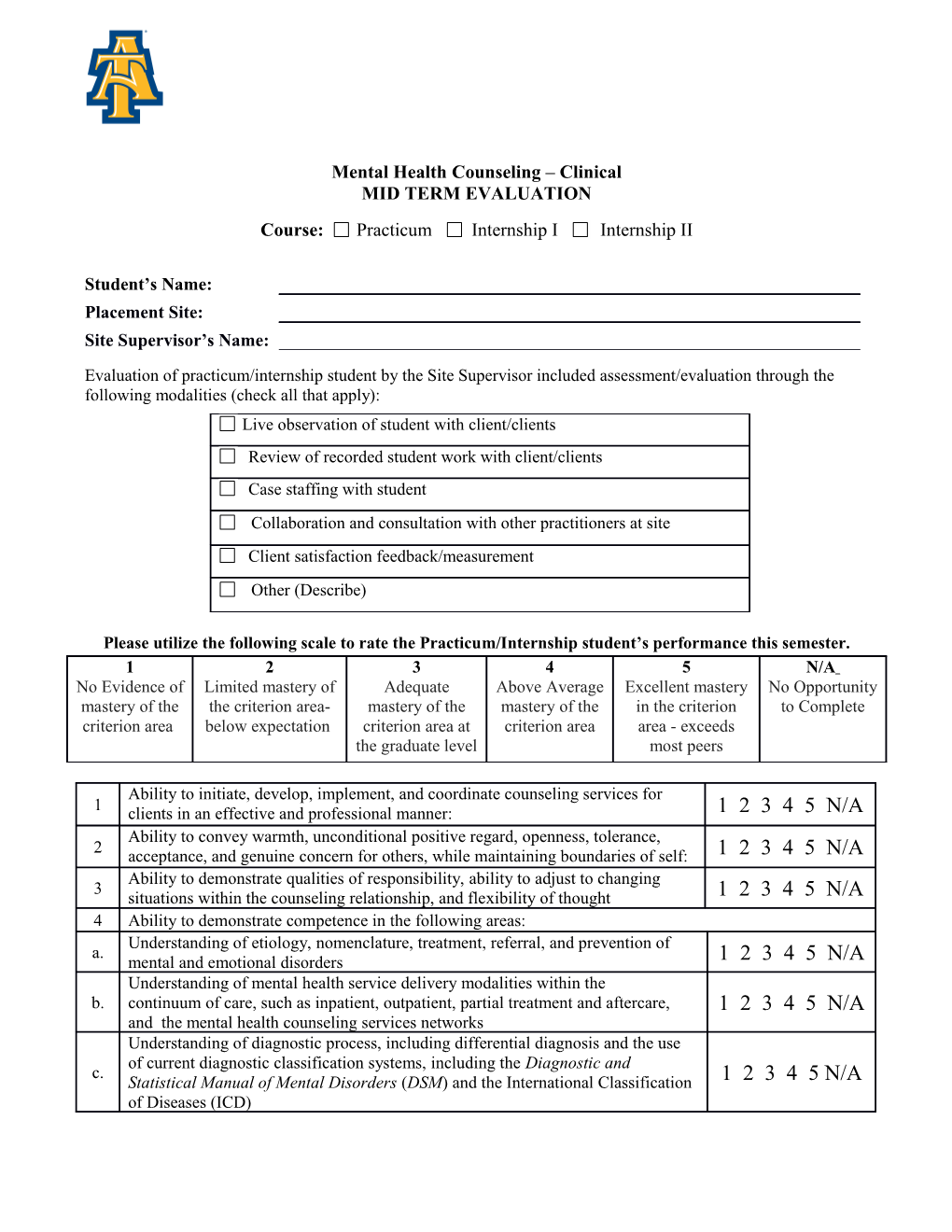 Mental Health Counseling Clinical