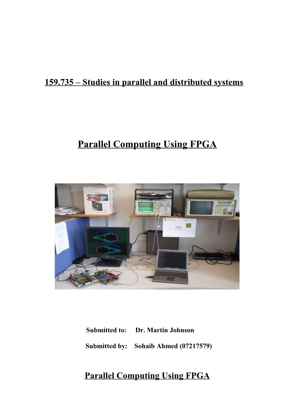 Parallel Computing Using FPGA