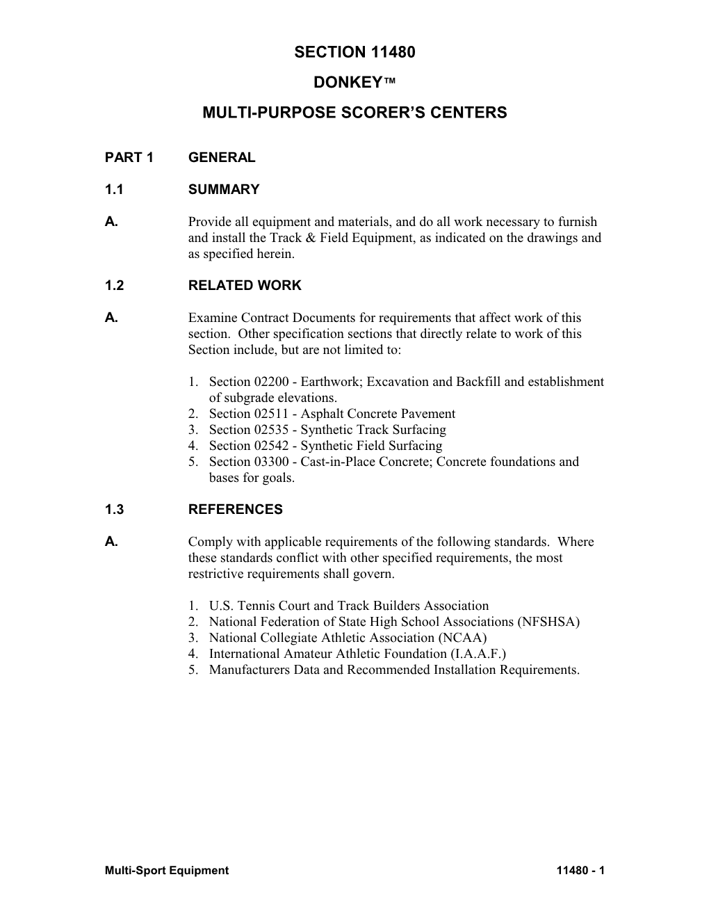 Multi-Purpose Scorer S Centers