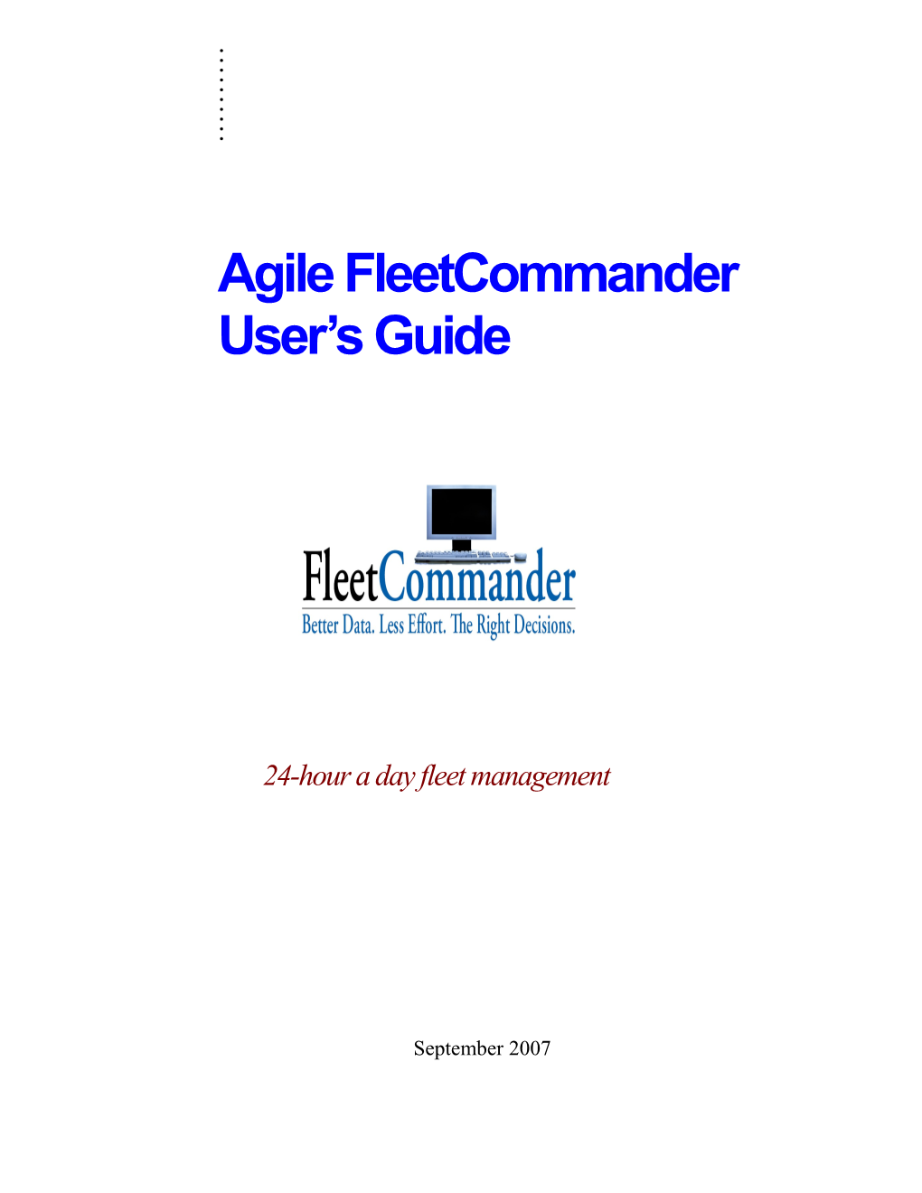 Agile Fleetcommander User S Guide