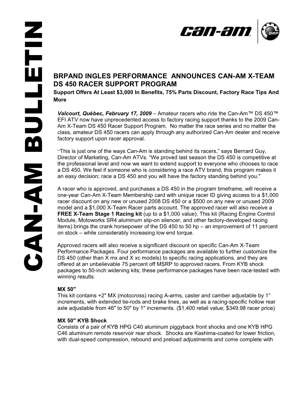 Can-Am Bulletin
