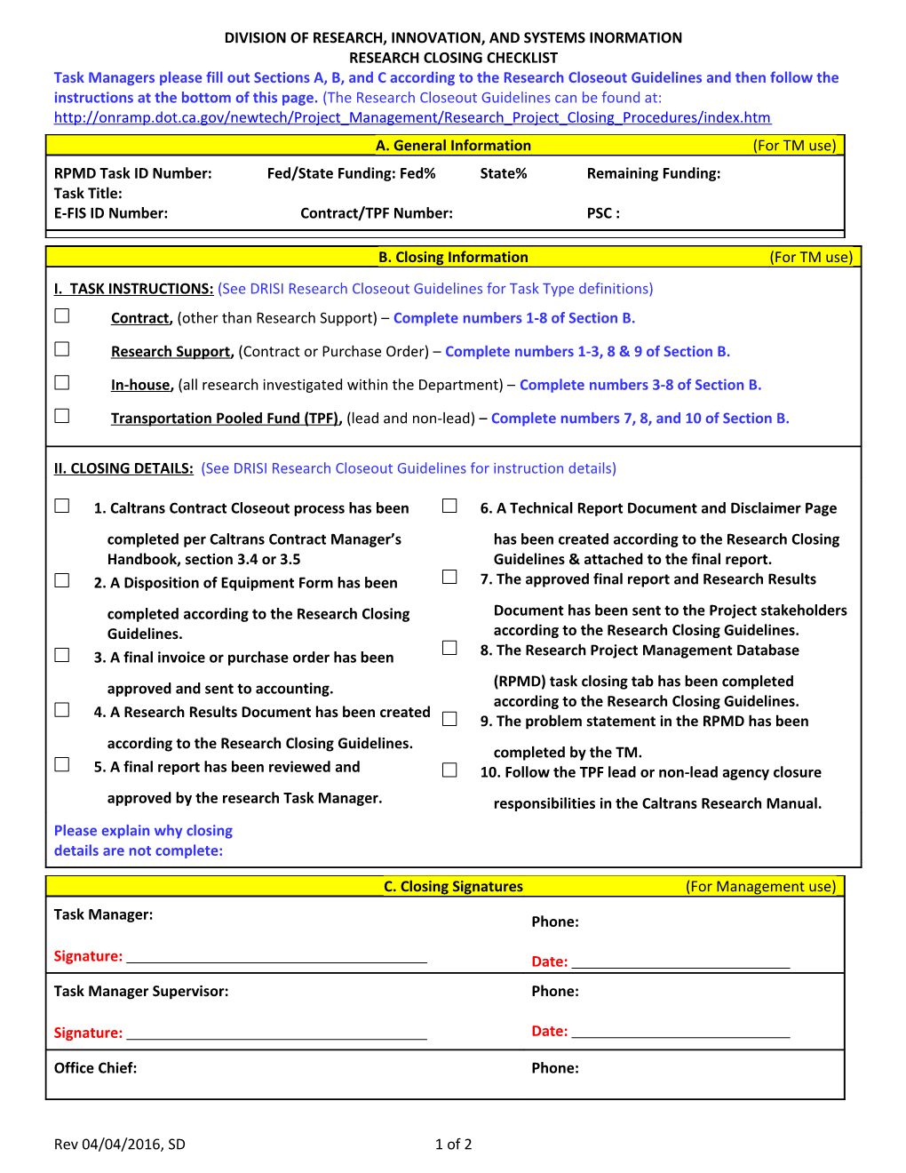 Division of Research, Innovation, and Systems Inormation