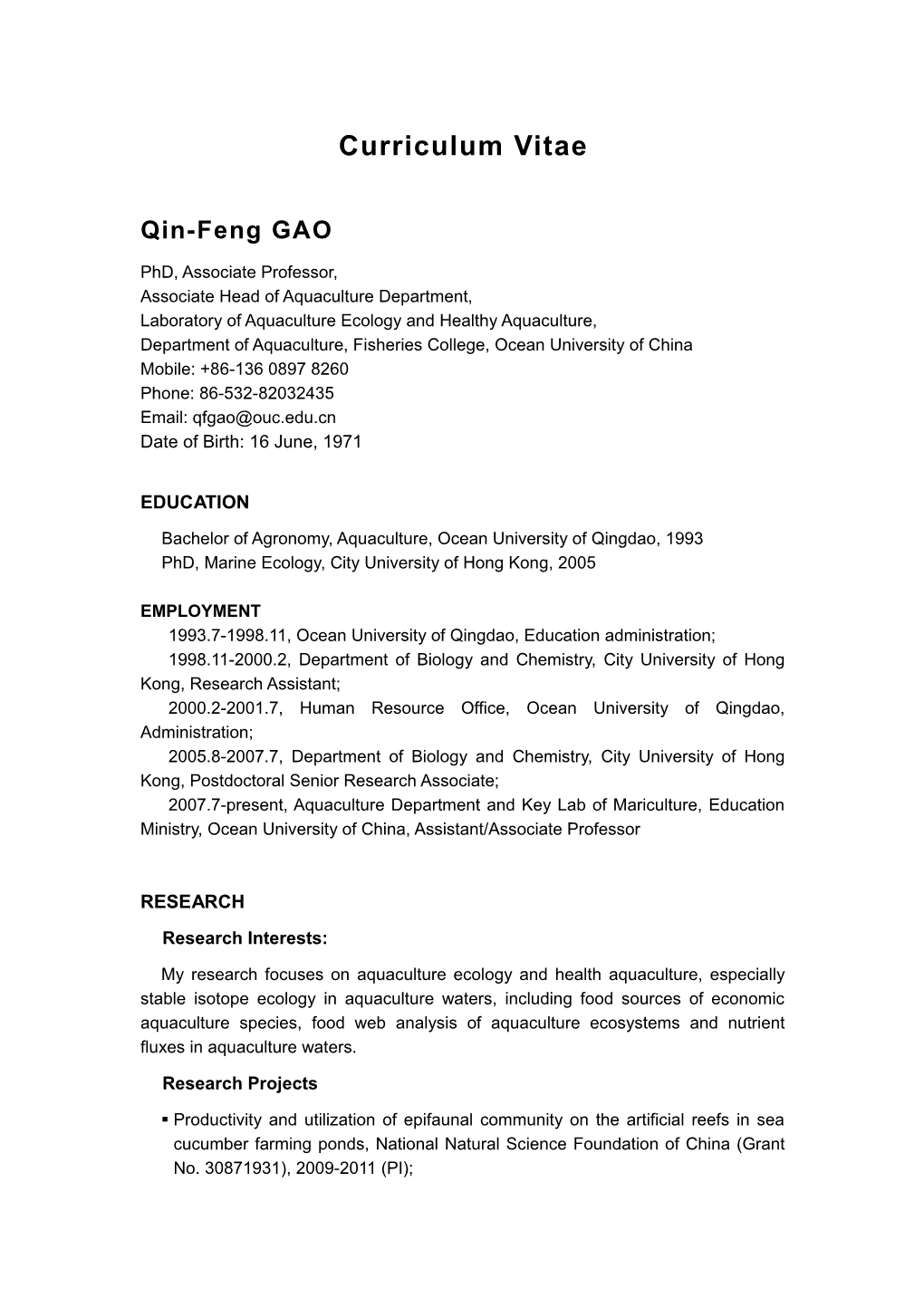 Curriculum Vitae s110