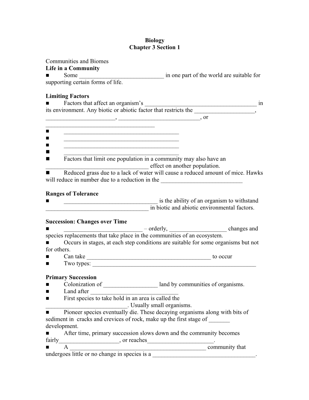 Chapter 3 Section 1