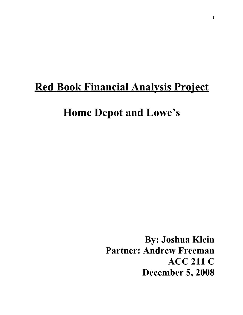 Red Book Financial Analysis Project