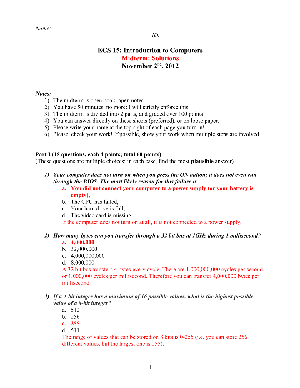 ECS 89L: Computer Science for Biologists