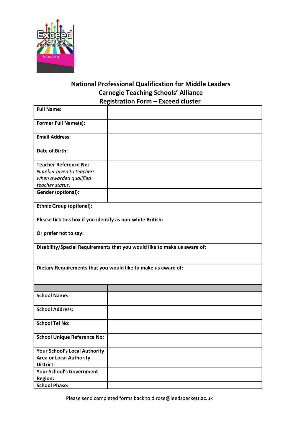 National Professional Qualification for Middle Leaders