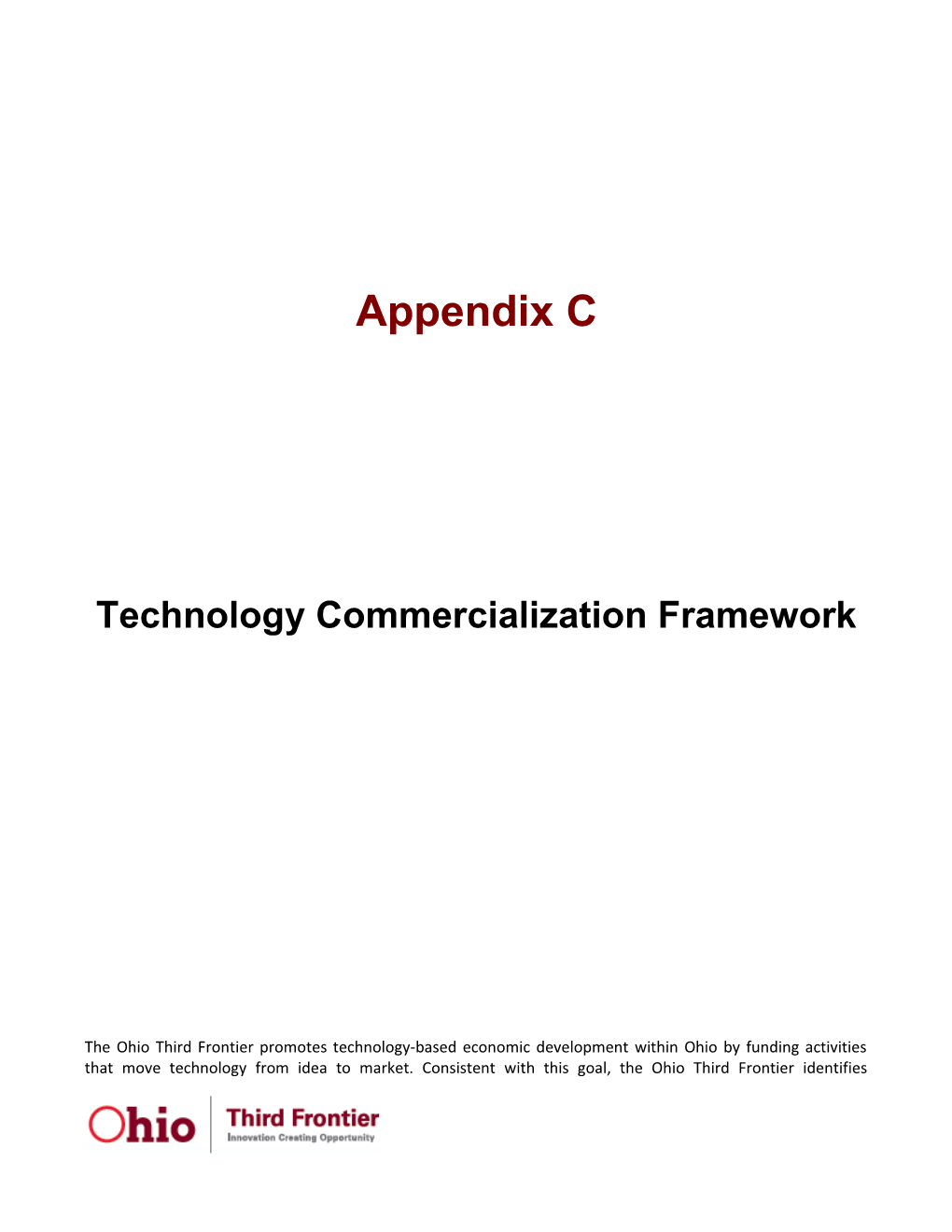 Technology Commercialization Framework