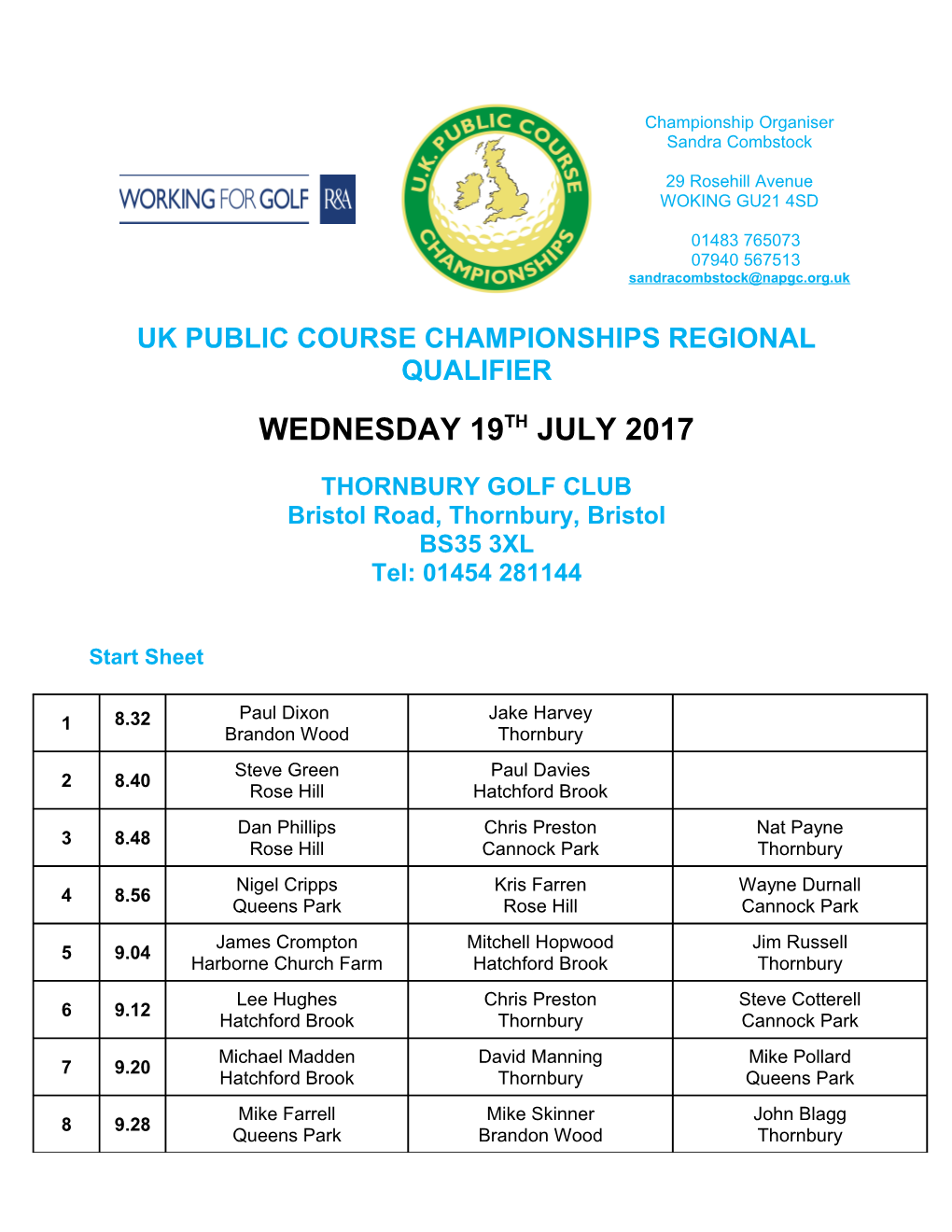 Uk Public Course Championships Regional Qualifier s2