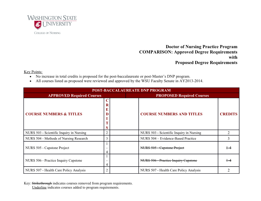 WSU College of Nursing Doctor of Nursing Practice Program