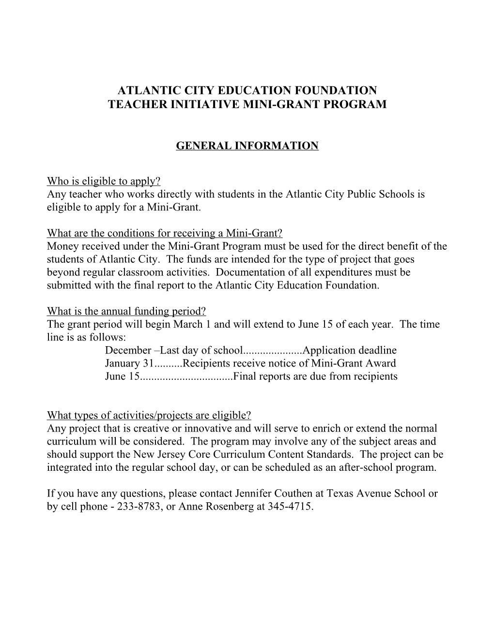 Atlantic City Education Foundation