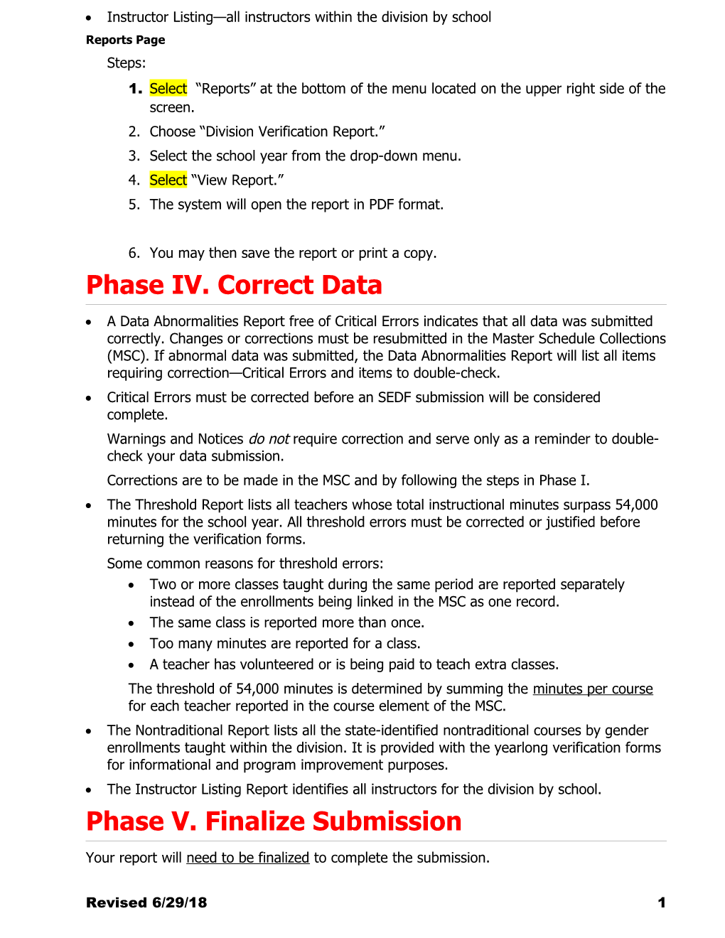 Revised Pages 11 & 12 CTERS User S Manual