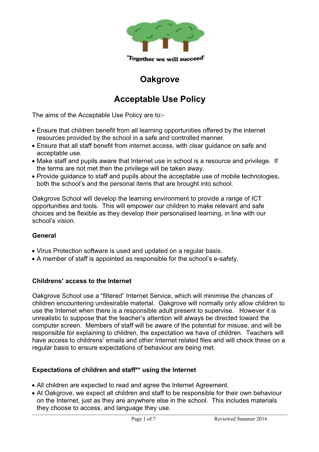 All Pupils Who Come to Kynaston School Have Experienced Difficulty in Coping with the Demands