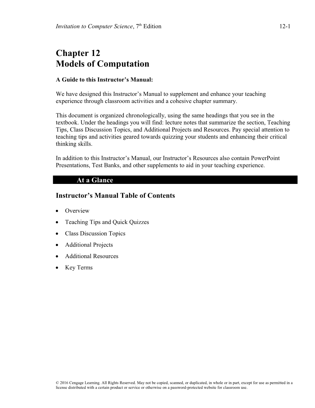 Invitation to Computer Science, 7Th Edition 12-8