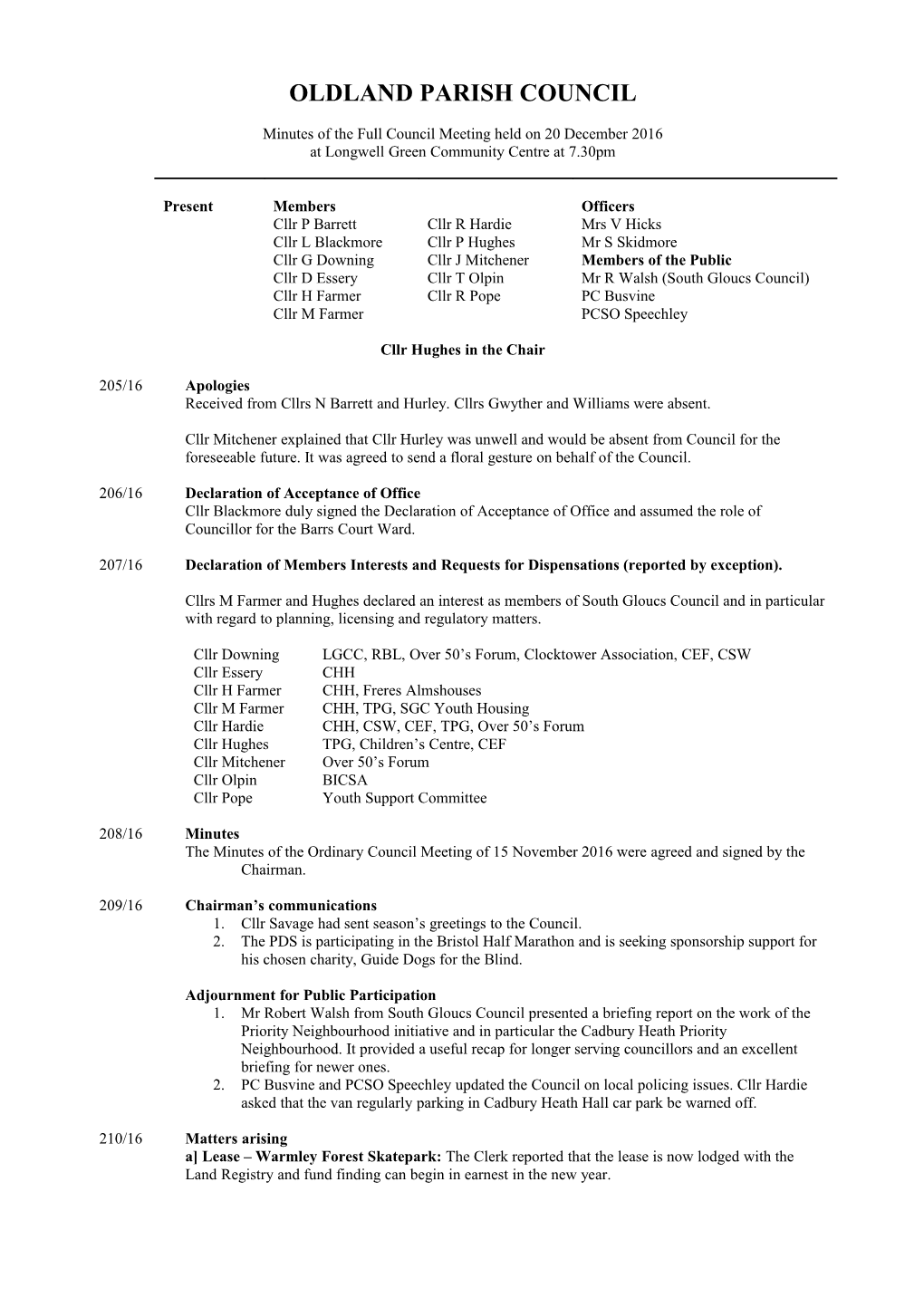 Oldland Parish Council s1