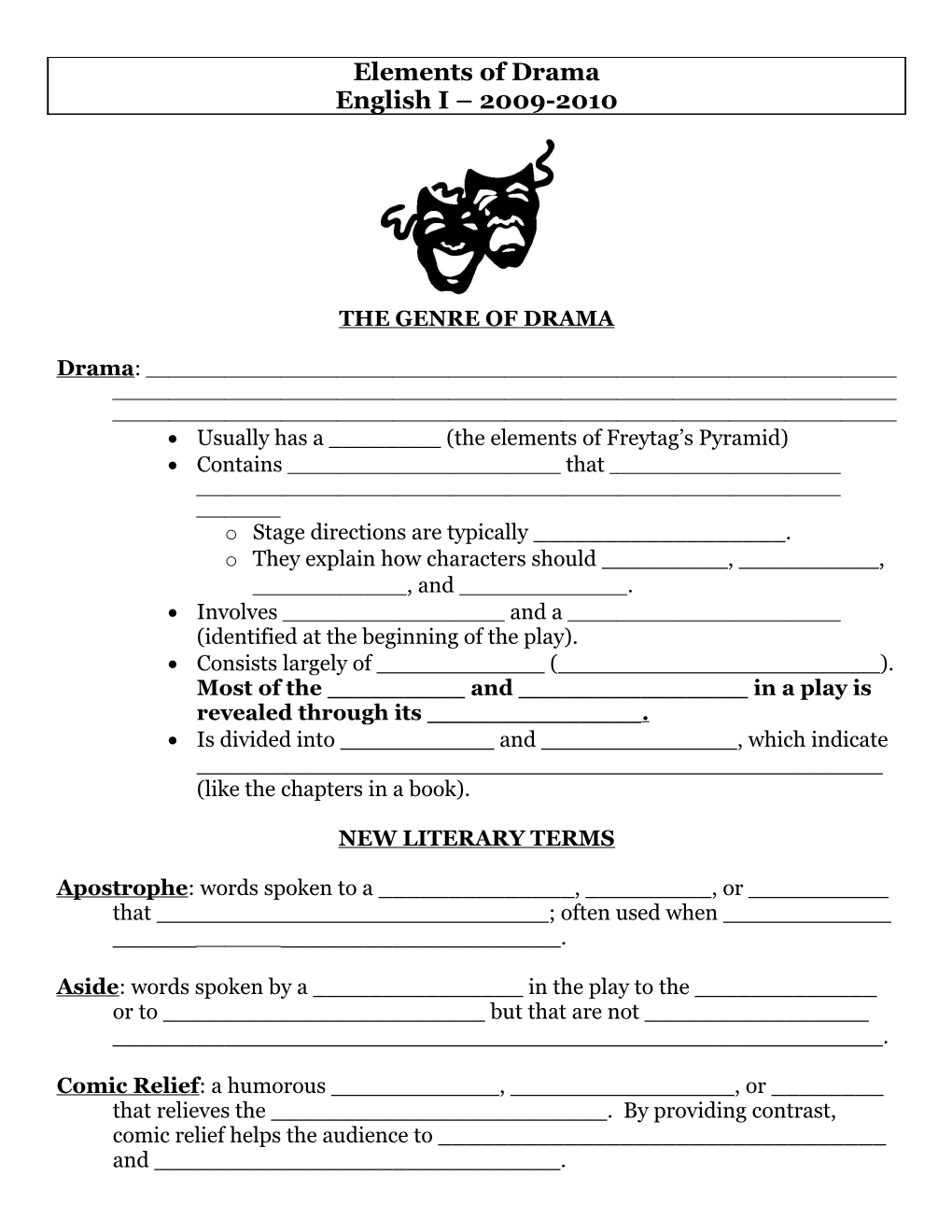 Elements of Drama s1