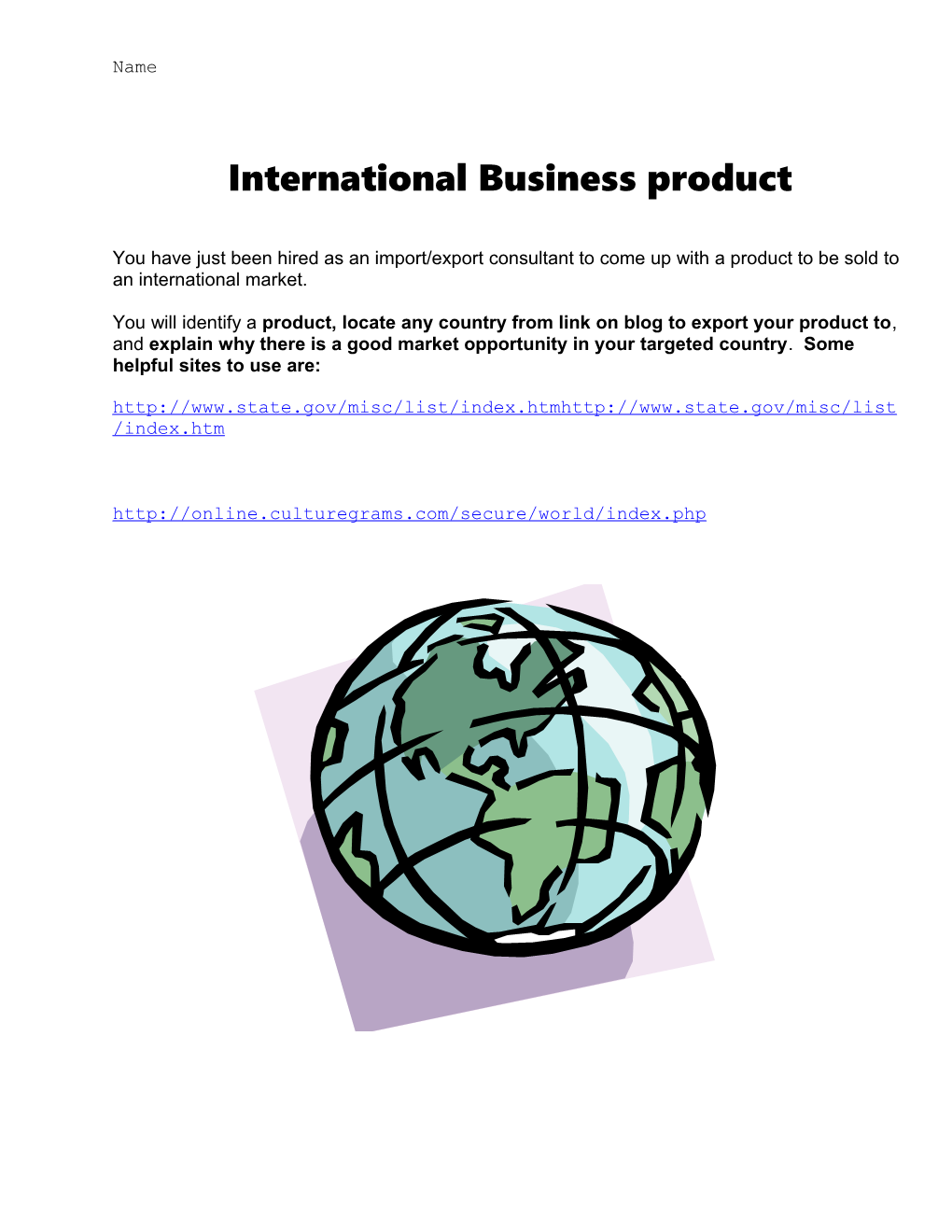 International Business Product