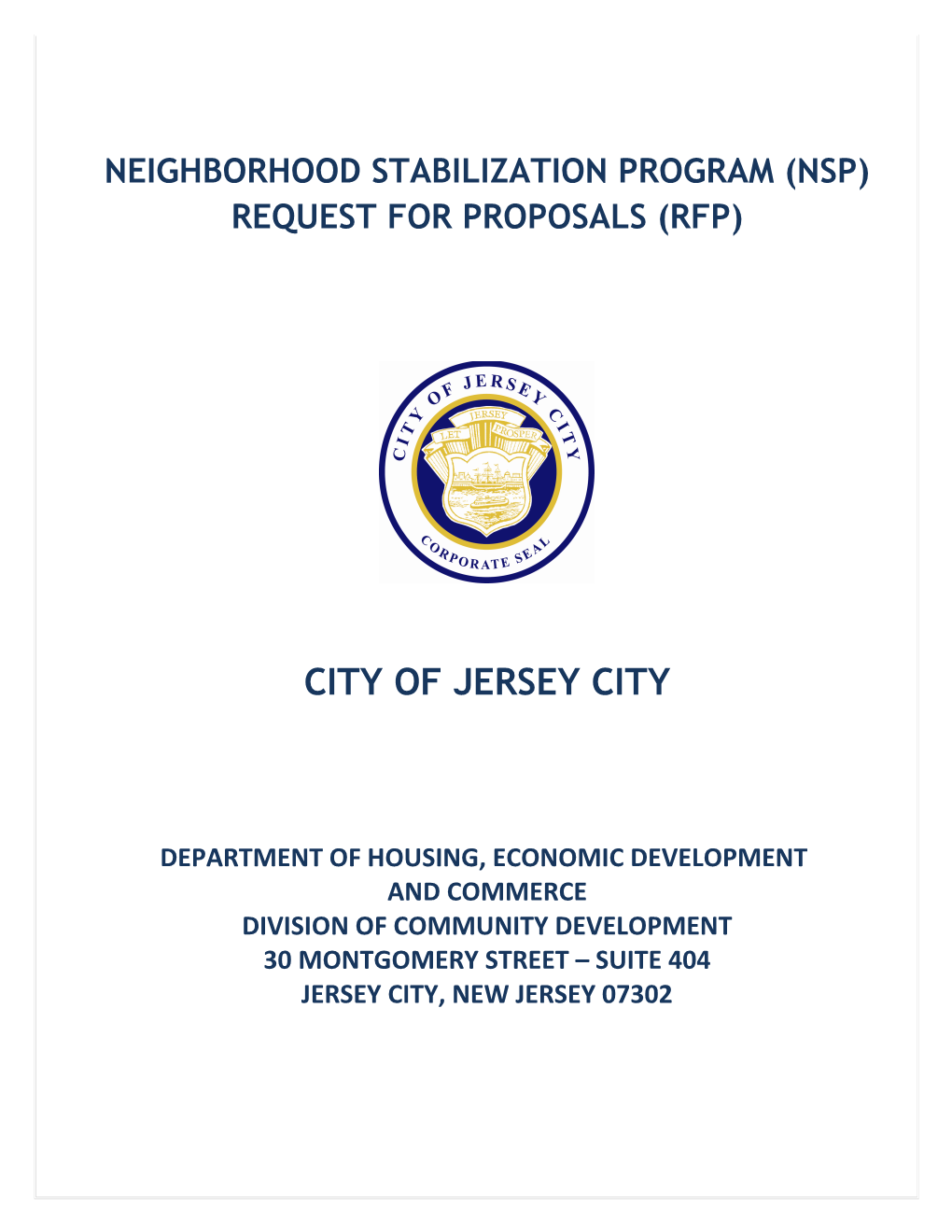Neighborhood Stabilization Program (Nsp)