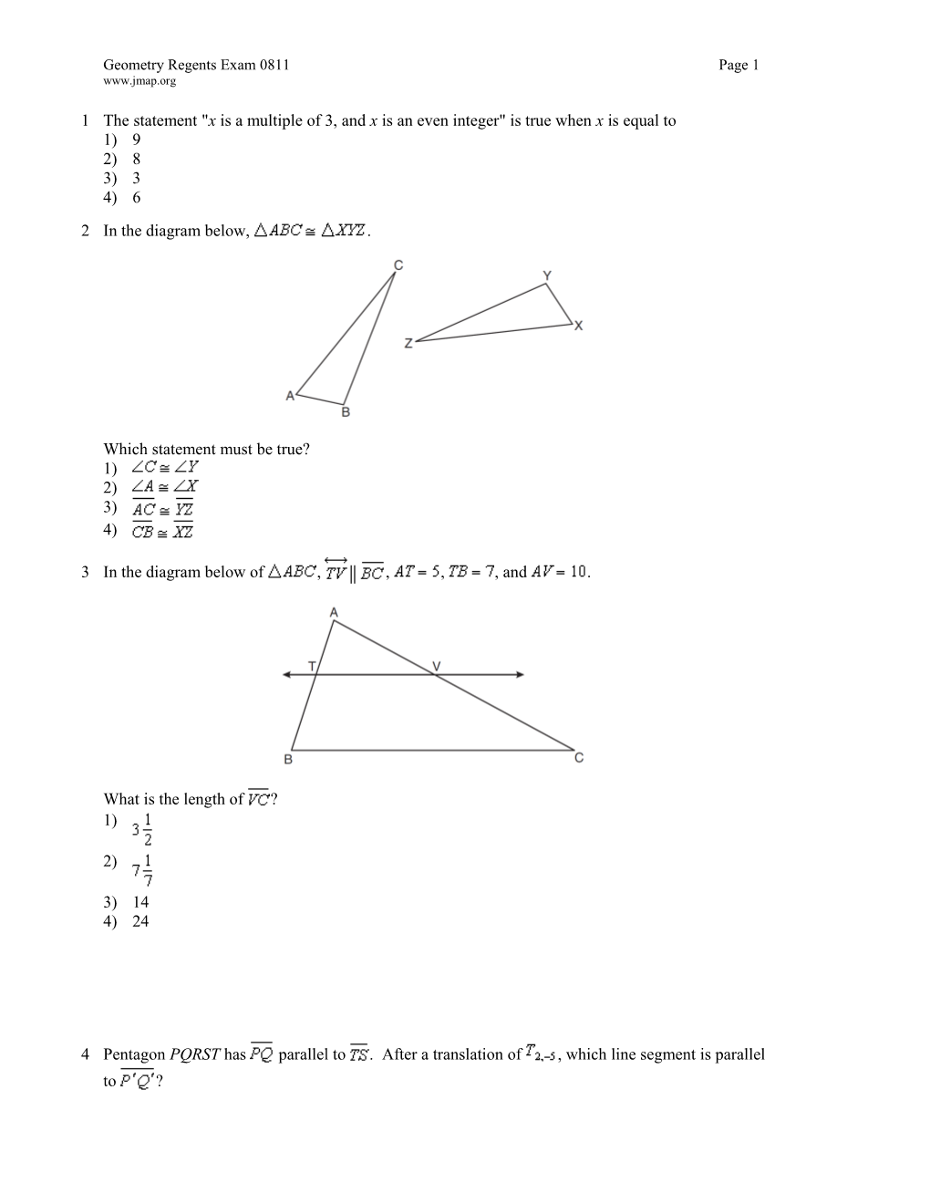 Geometry Regents Exam 0811 Page 5