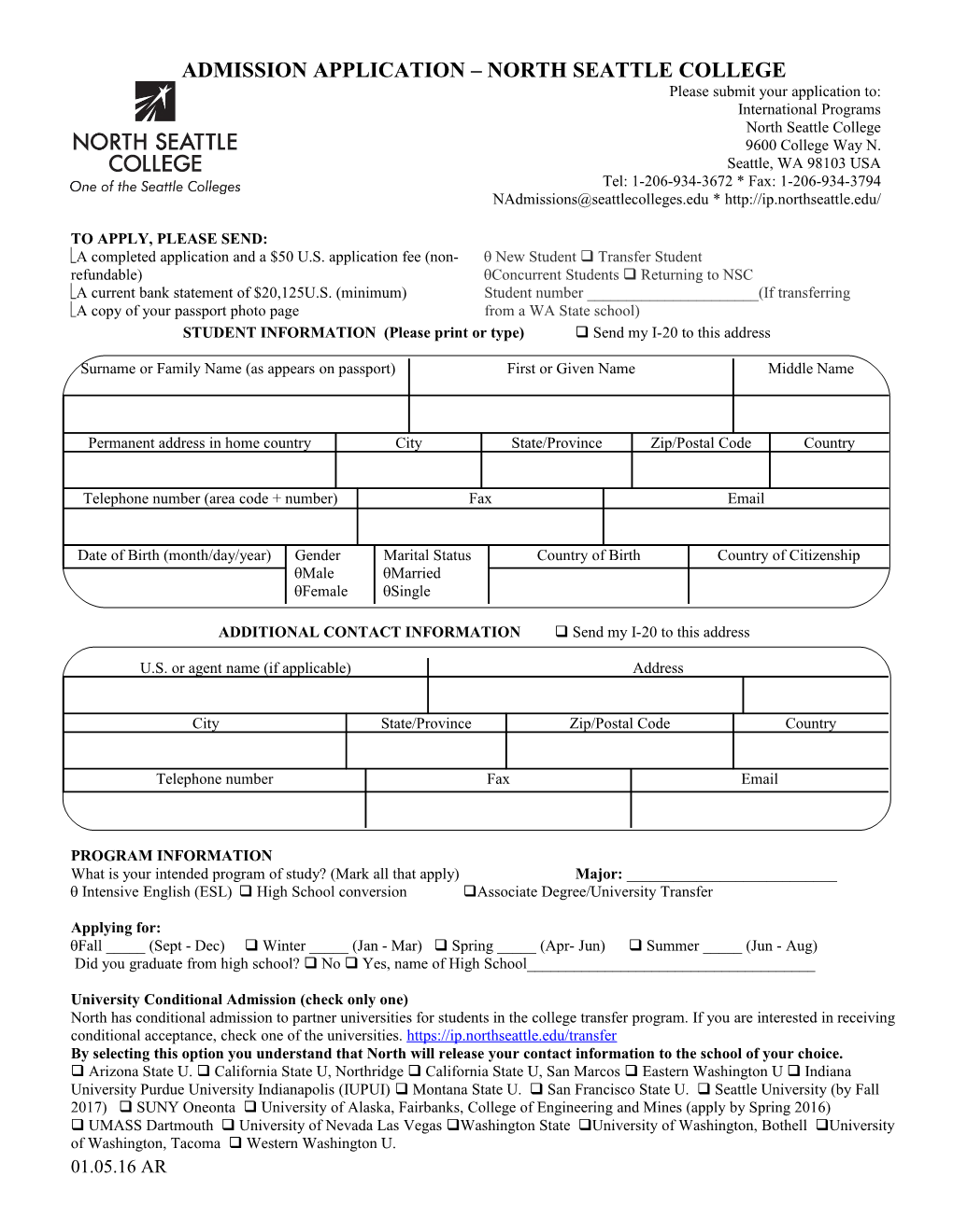 Nscc Admission Application