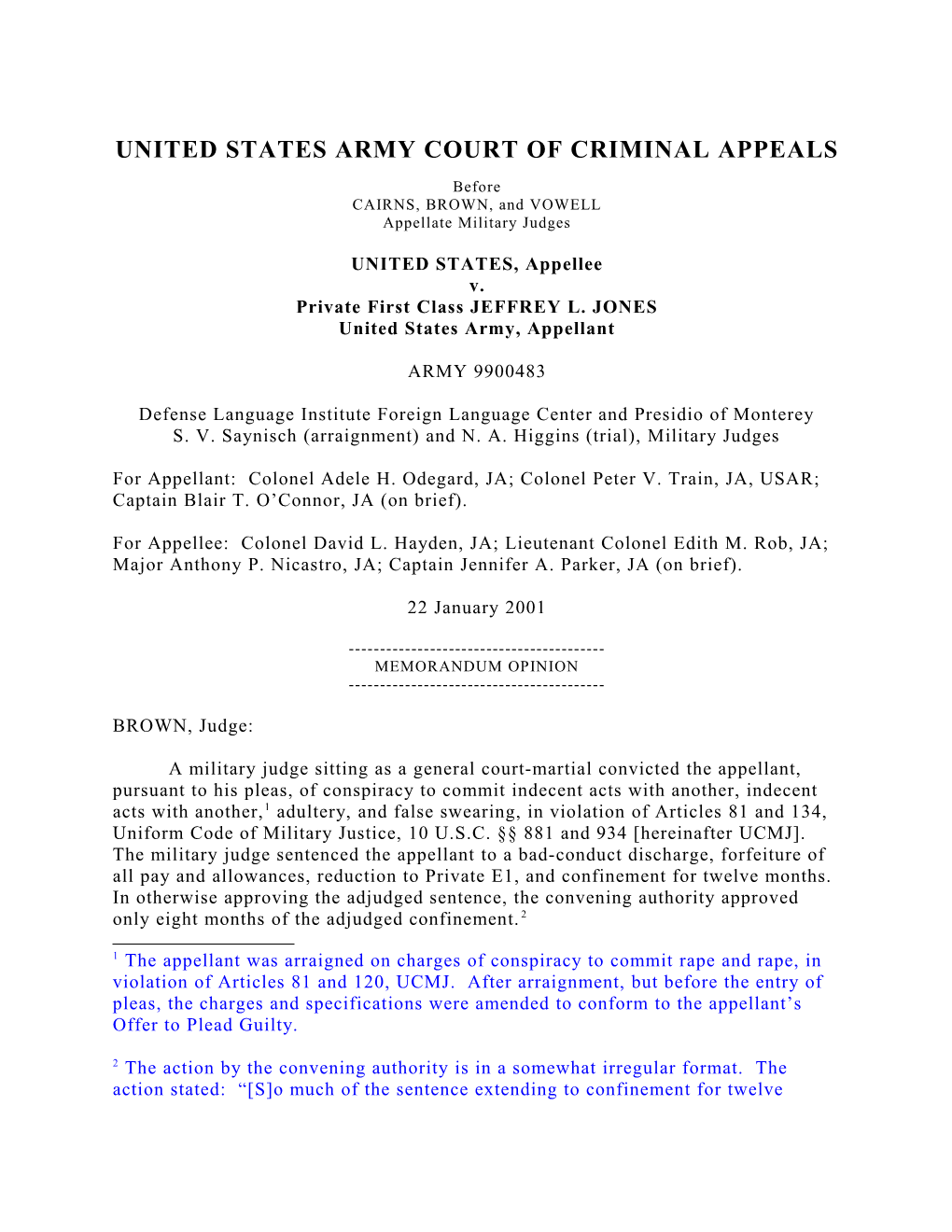 United States Army Court of Criminal Appeals s4