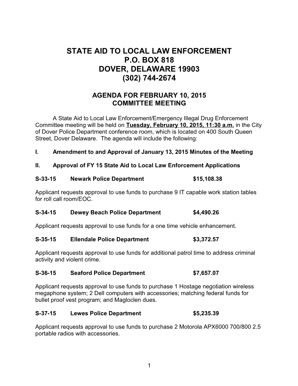 State Aid to Local Law Enforcement s4