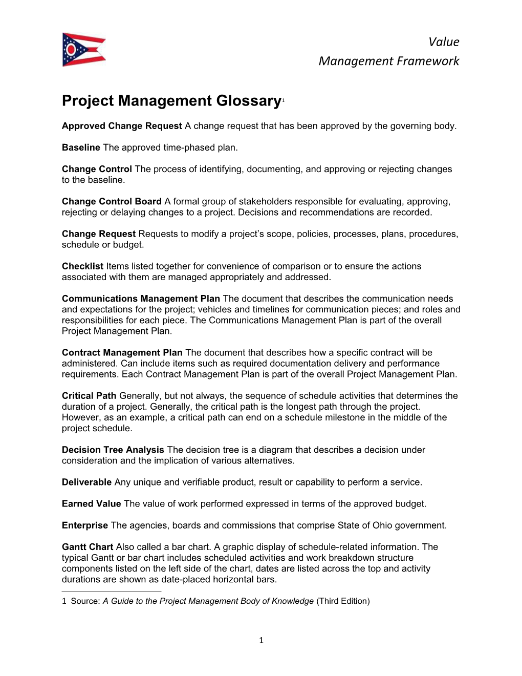 Project Management Glossary 1