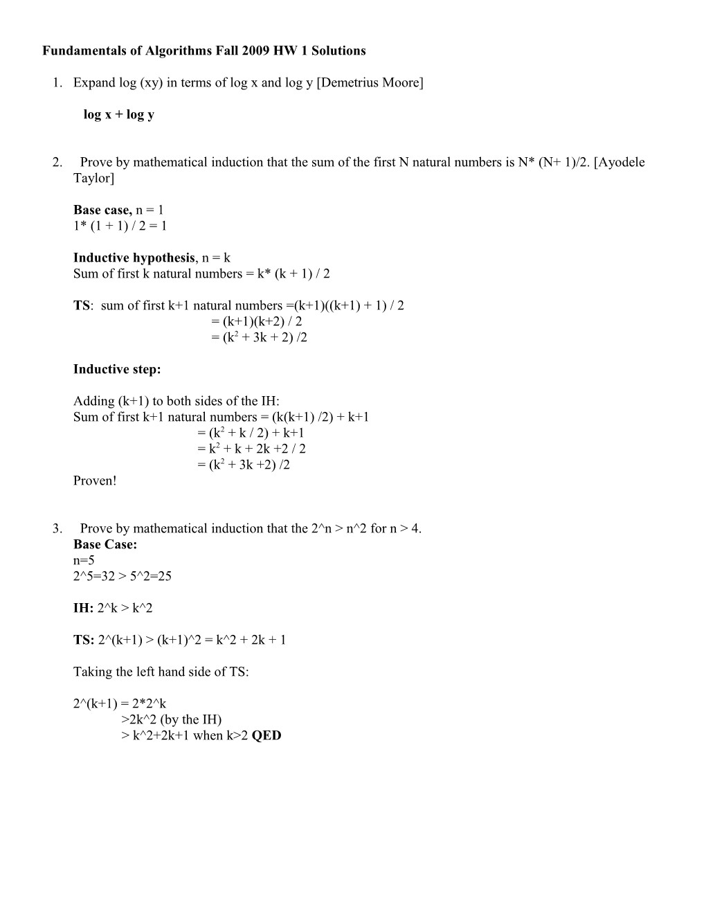 Initial Assessment: Answer the Questions Below s1